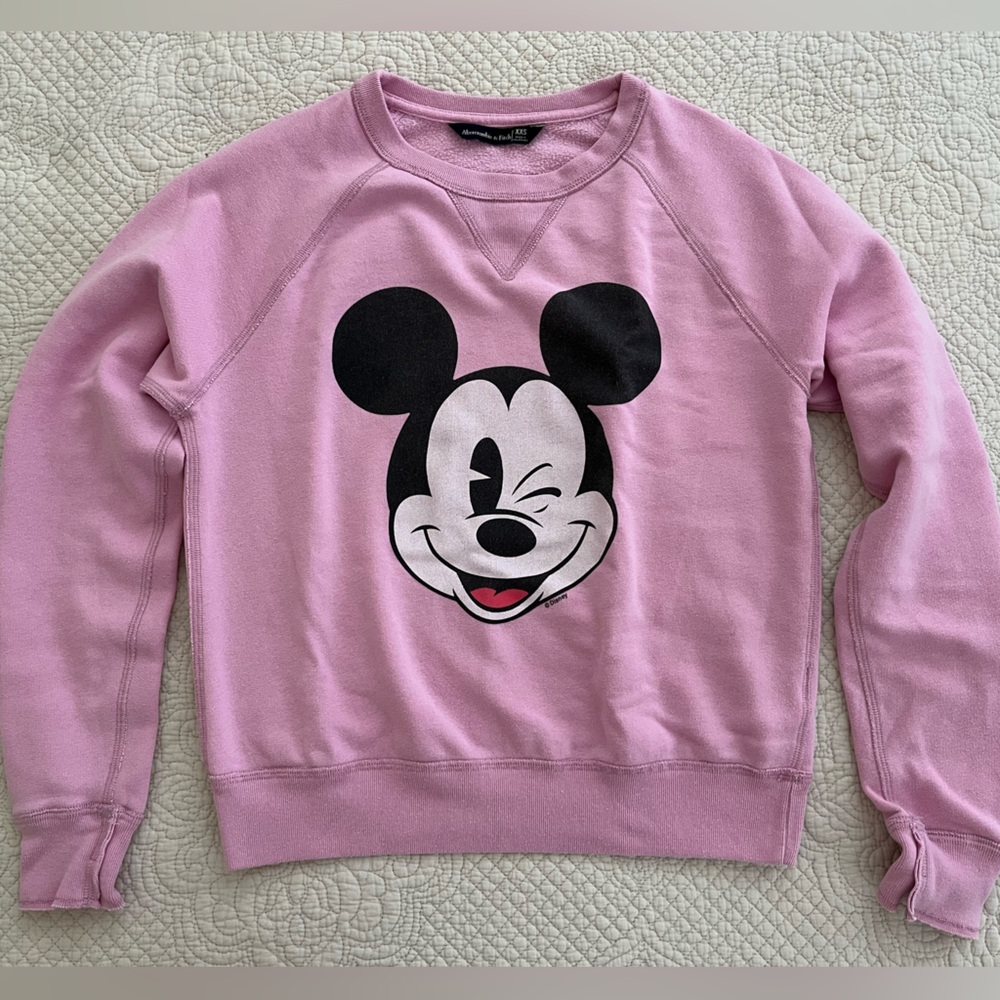 Abercrombie Pink Mickey Sweatshirt